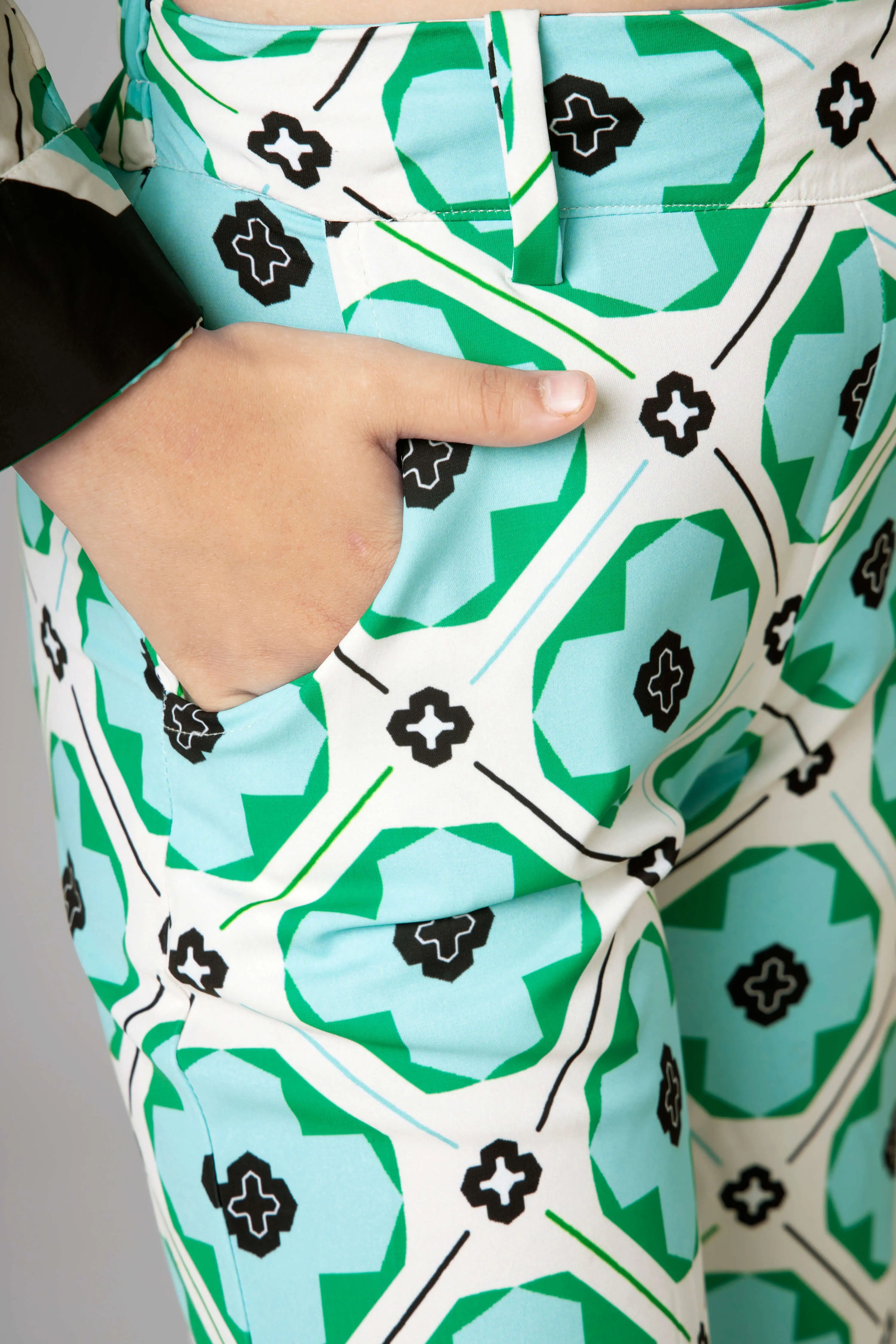 Abstract Flared Bottom For Girls