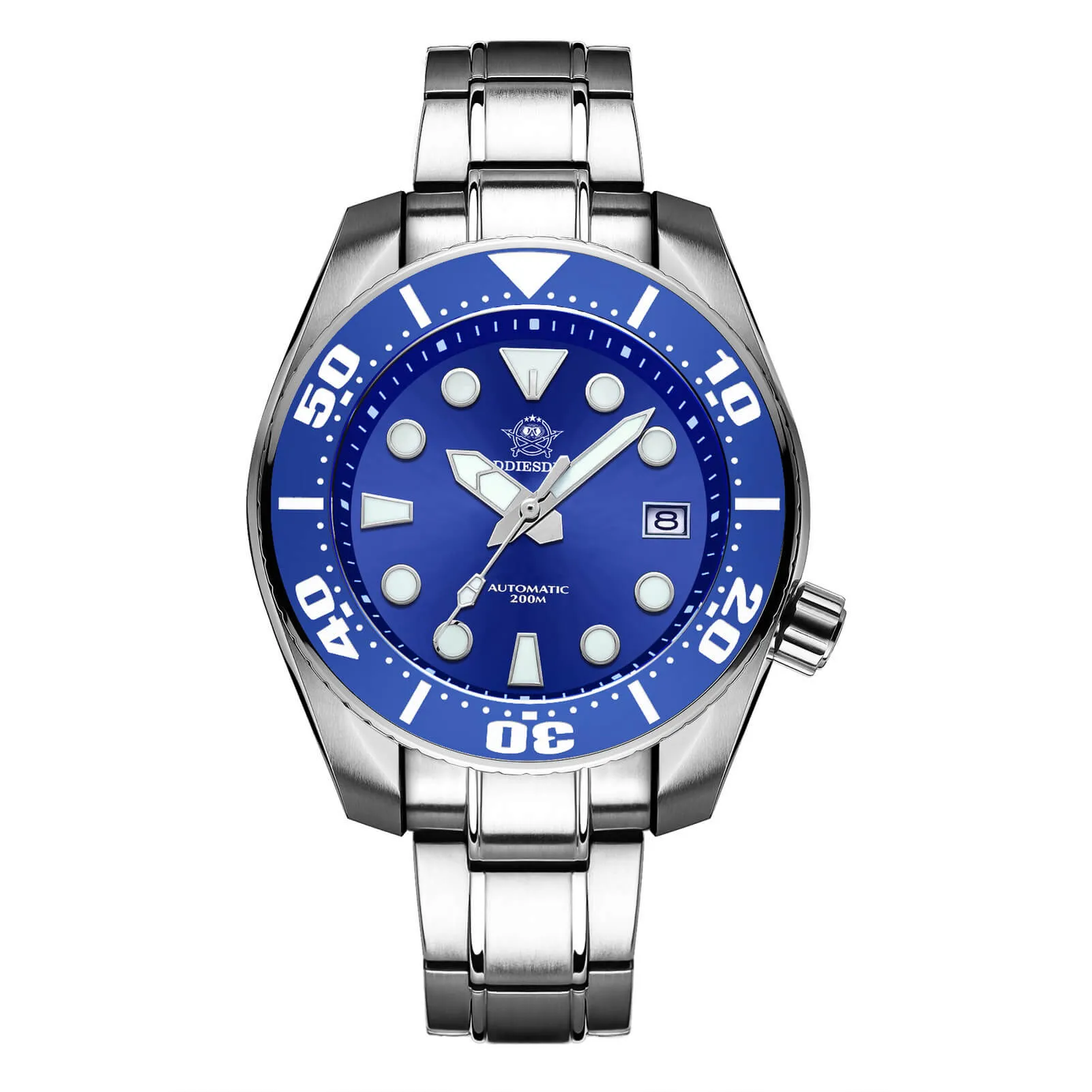 ADDIESDIVE® Sumo Green Professional Dive Watch for Men 44.5mm (MY-H10) Black/Green/Blue Dial