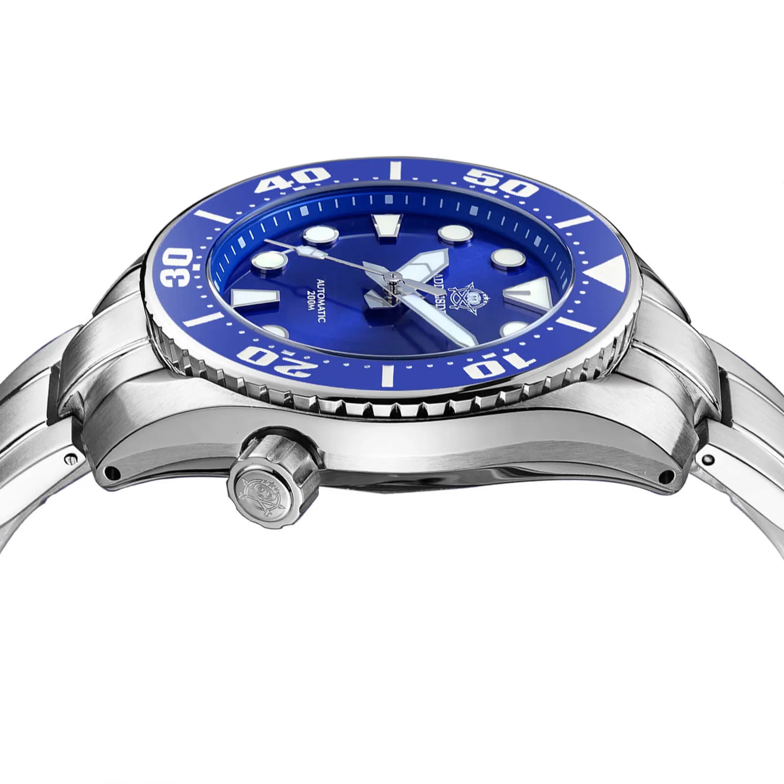 ADDIESDIVE® Sumo Green Professional Dive Watch for Men 44.5mm (MY-H10) Black/Green/Blue Dial