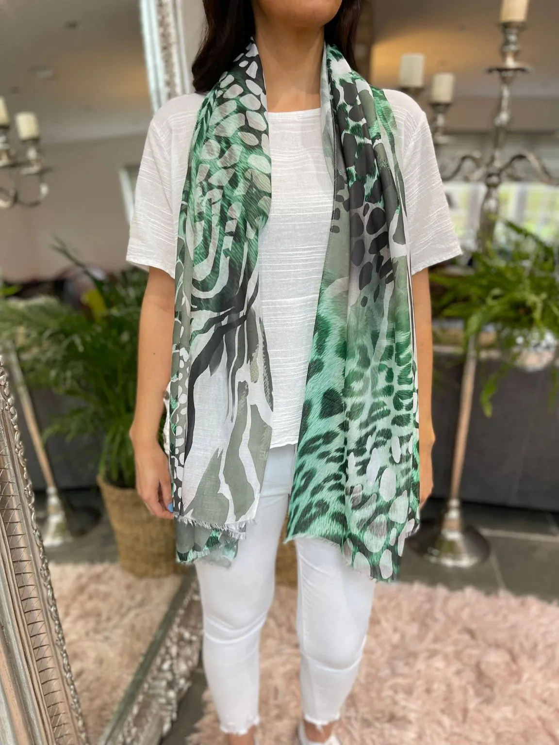 Animal Print Scarf