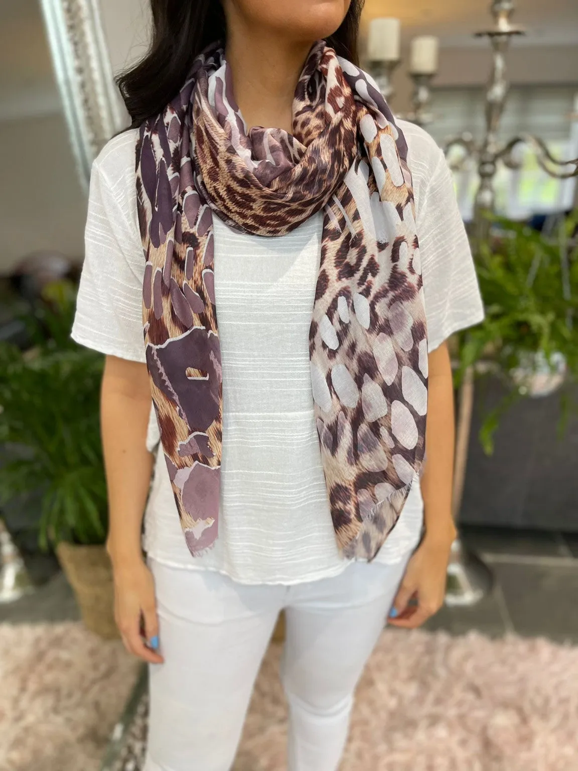 Animal Print Scarf