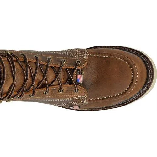 Carolina Men's Ferric 8" Soft Toe Moc Toe Work Boot - Brown - CA7016