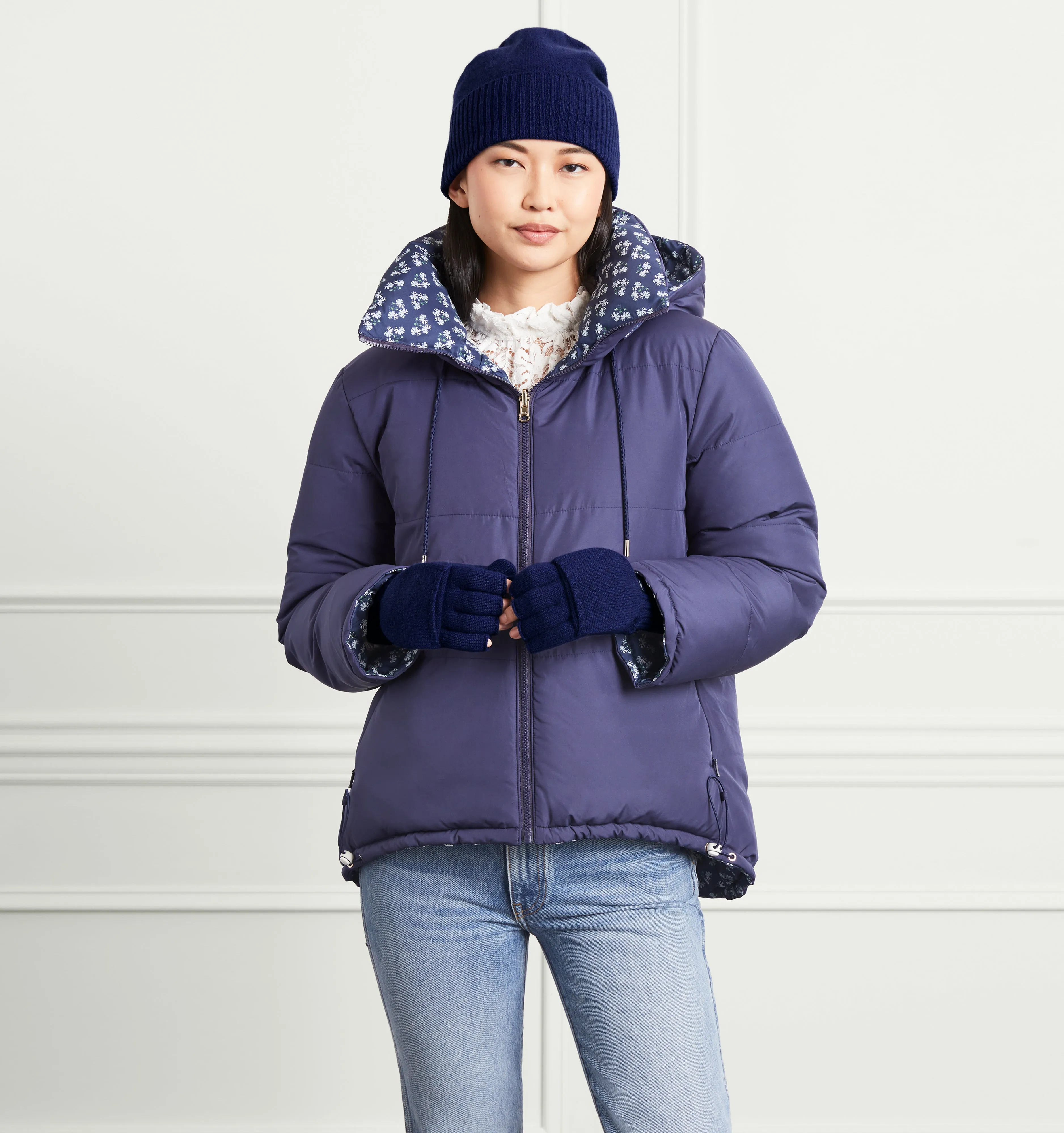 Cashmere Hat - Navy Cashmere