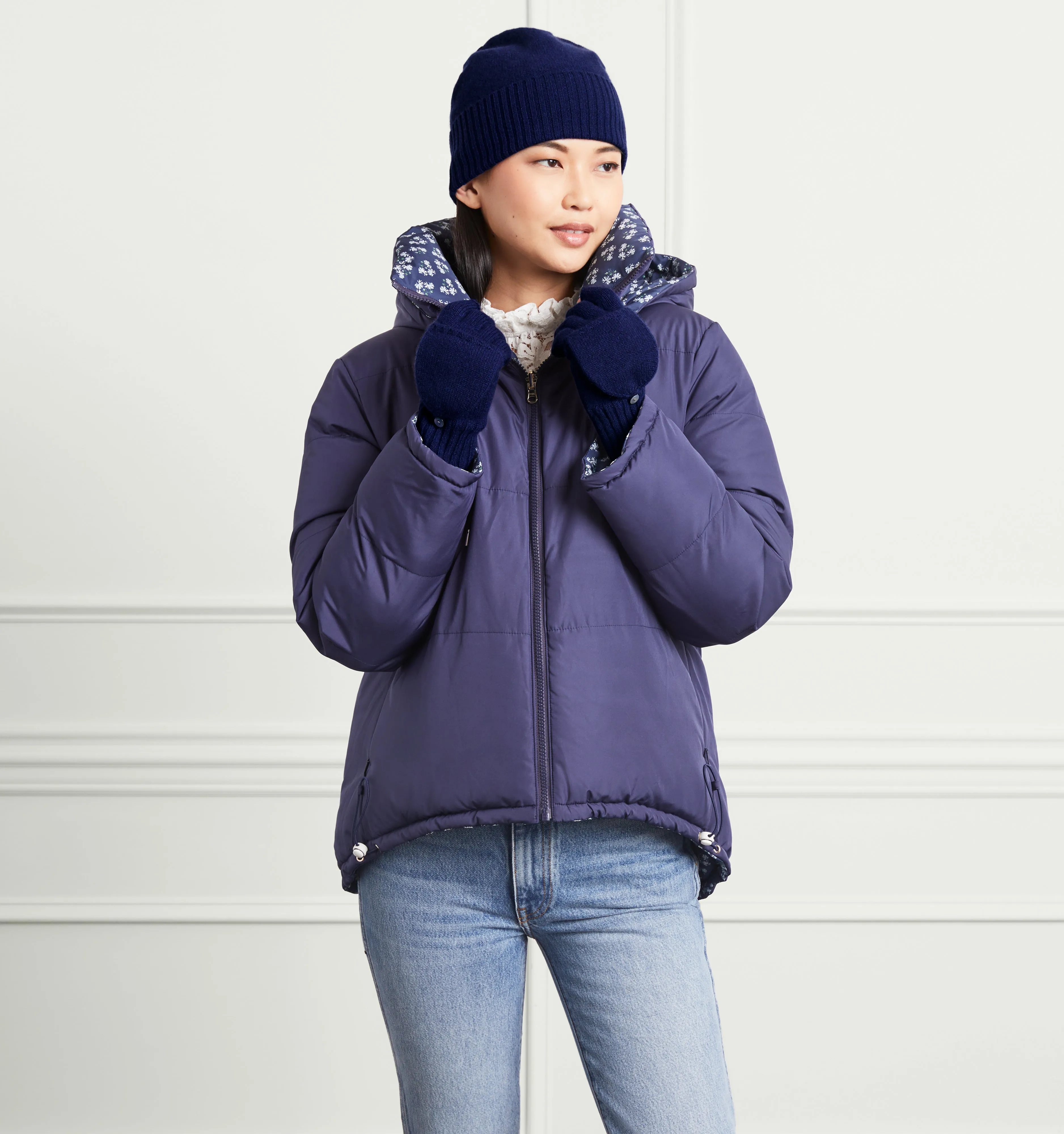Cashmere Hat - Navy Cashmere
