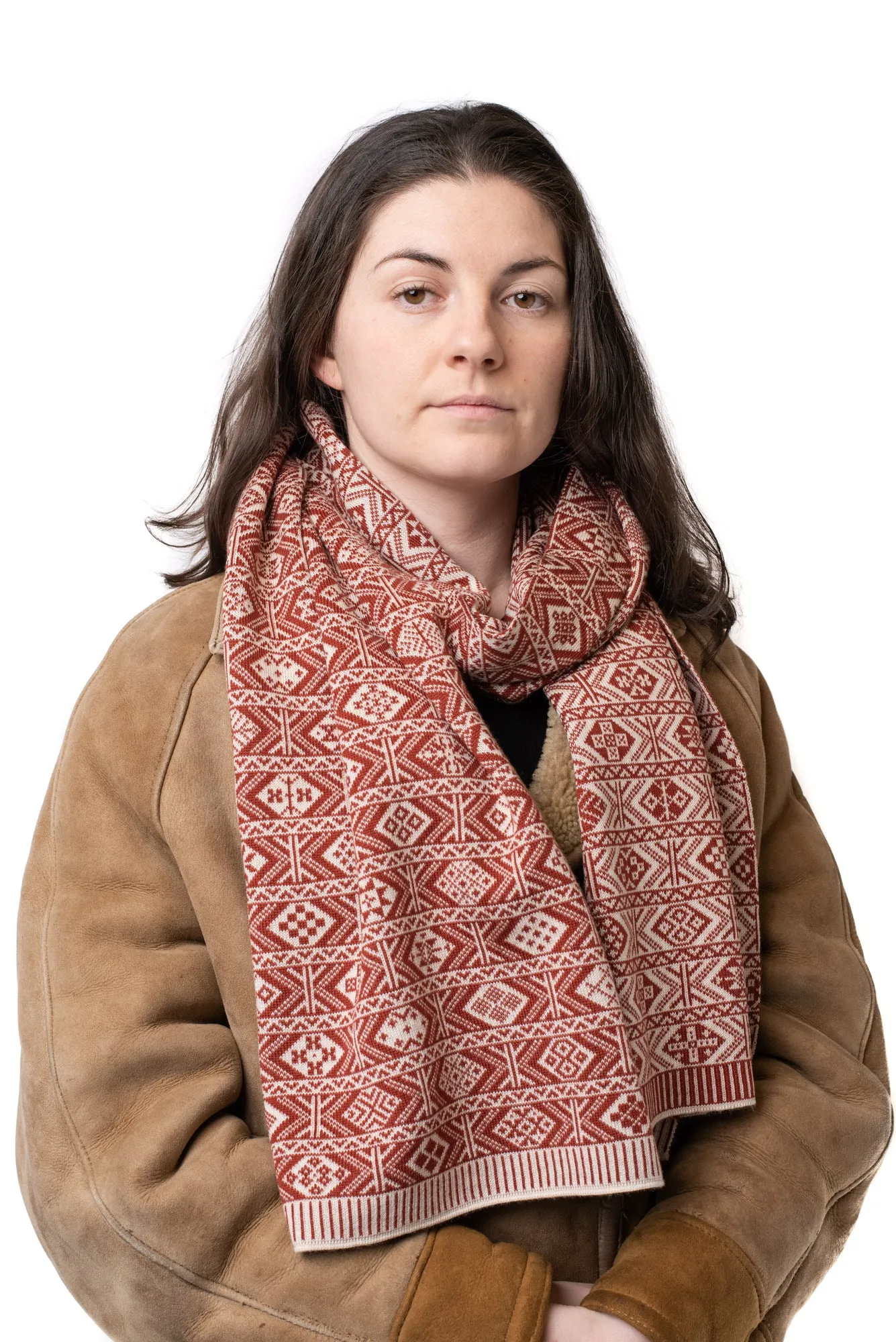 Design 1 - 2-colour Scarf in landmark design