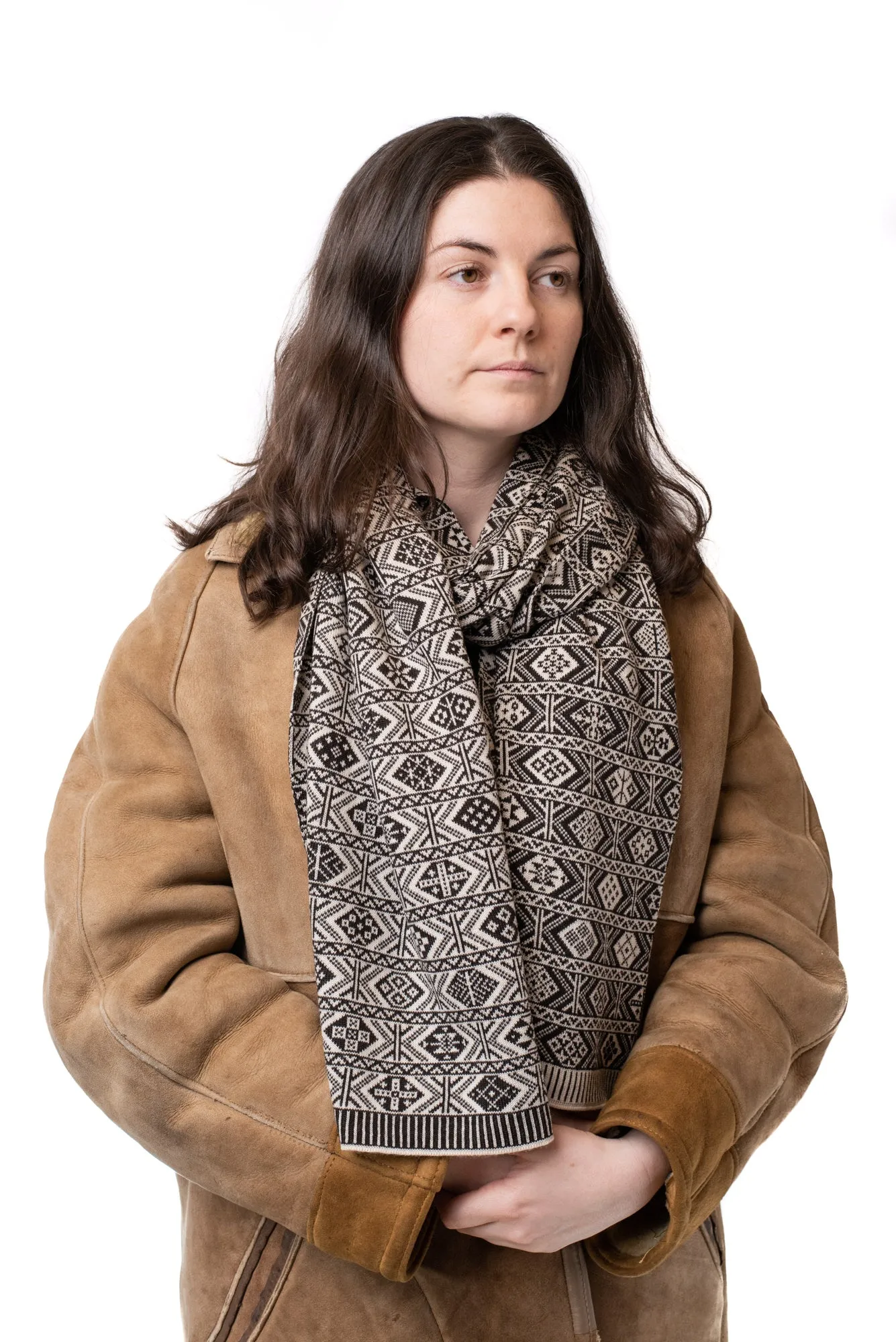 Design 1 - 2-colour Scarf in landmark design