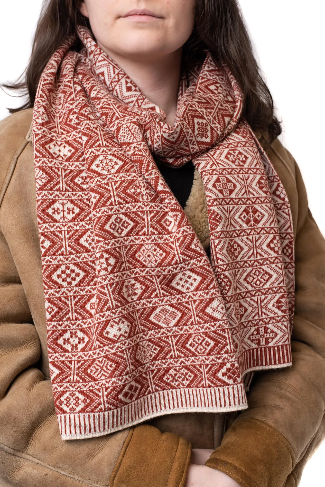 Design 1 - 2-colour Scarf in landmark design