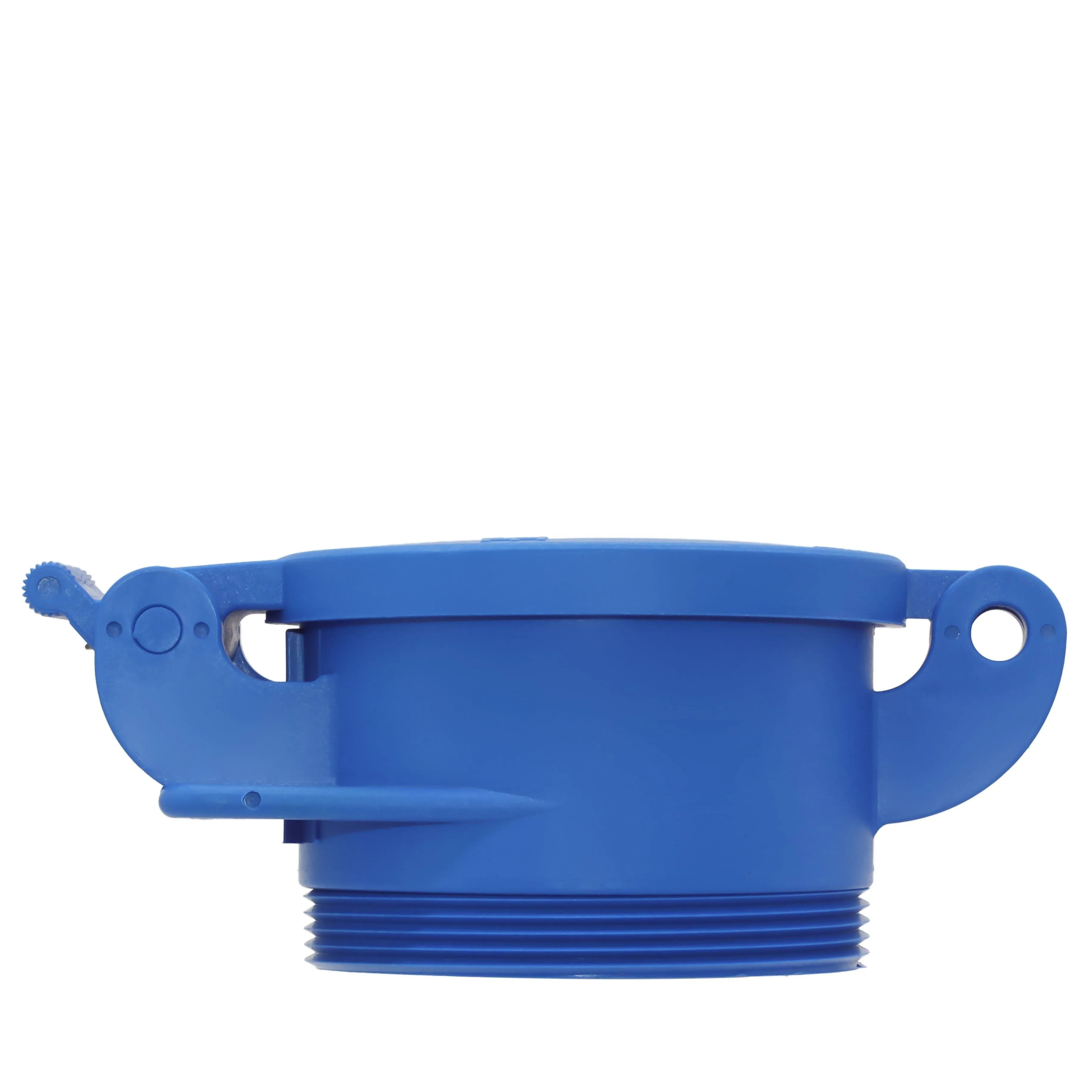 Enviro Design Products: FootLoose RV Site Sewer Cap, 4" Blue Male
