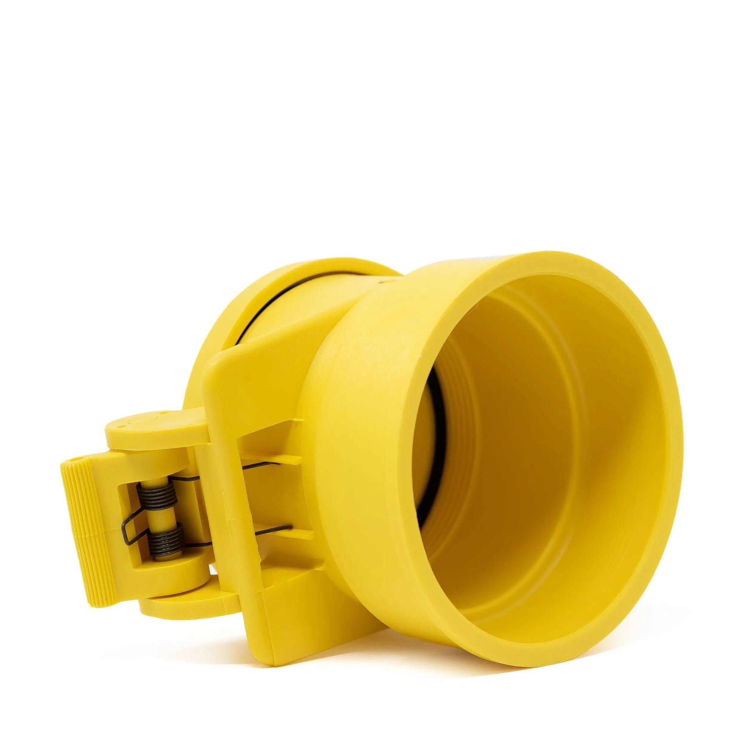 Enviro Design Products: FootLoose RV Site Sewer Cap, 4" Yellow Female