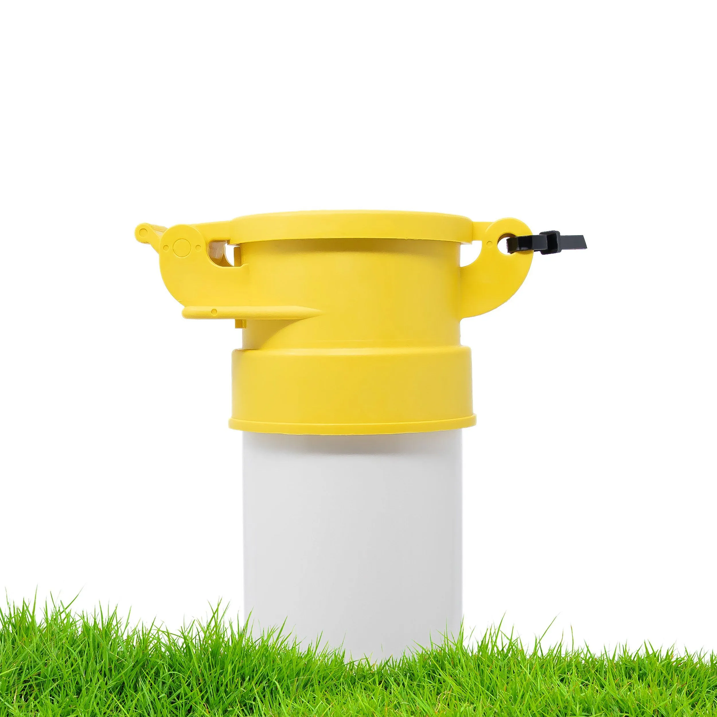 Enviro Design Products: FootLoose RV Site Sewer Cap, 4" Yellow Female