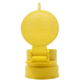 Enviro Design Products: FootLoose RV Site Sewer Cap, 4" Yellow Female