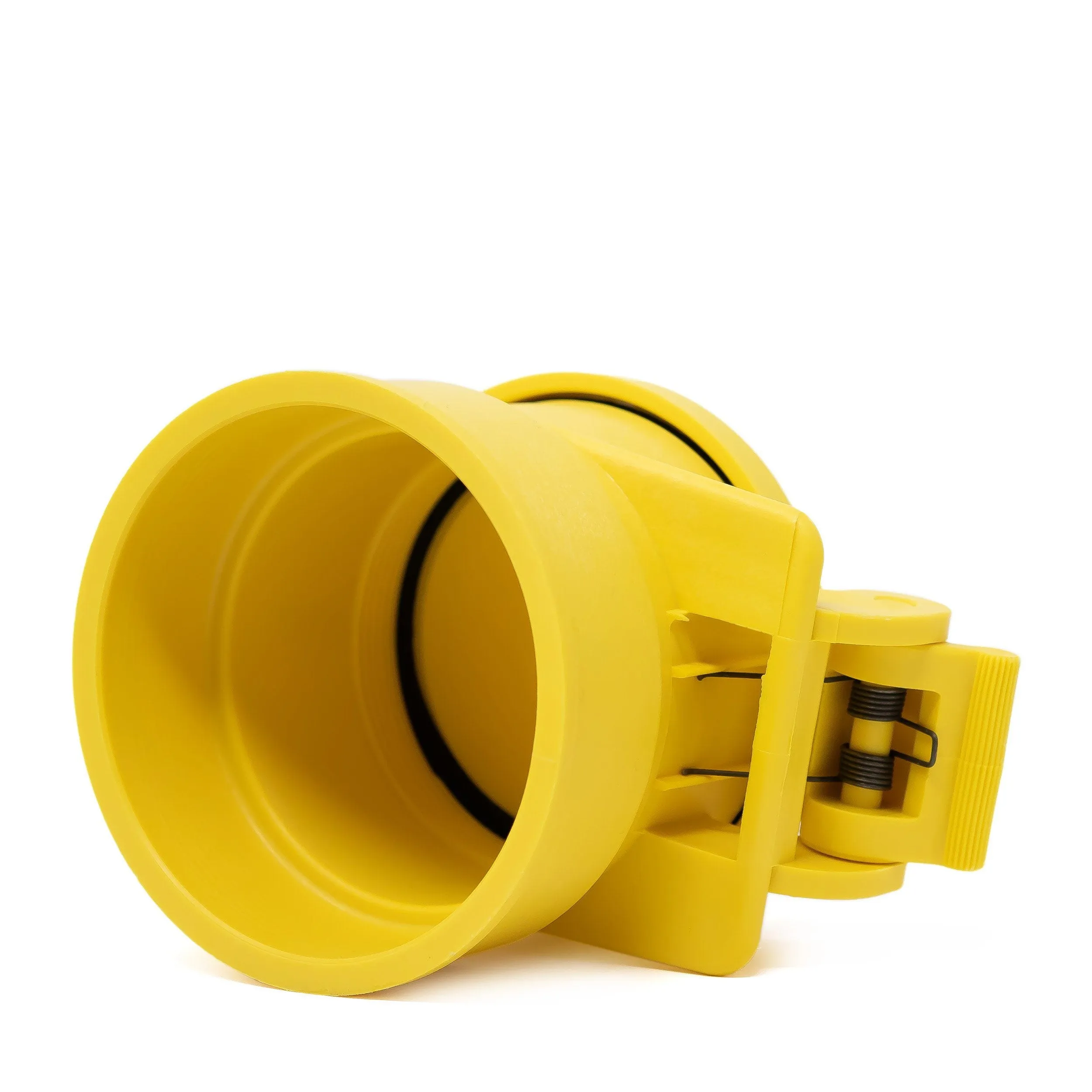 Enviro Design Products: FootLoose RV Site Sewer Cap, 4" Yellow Female