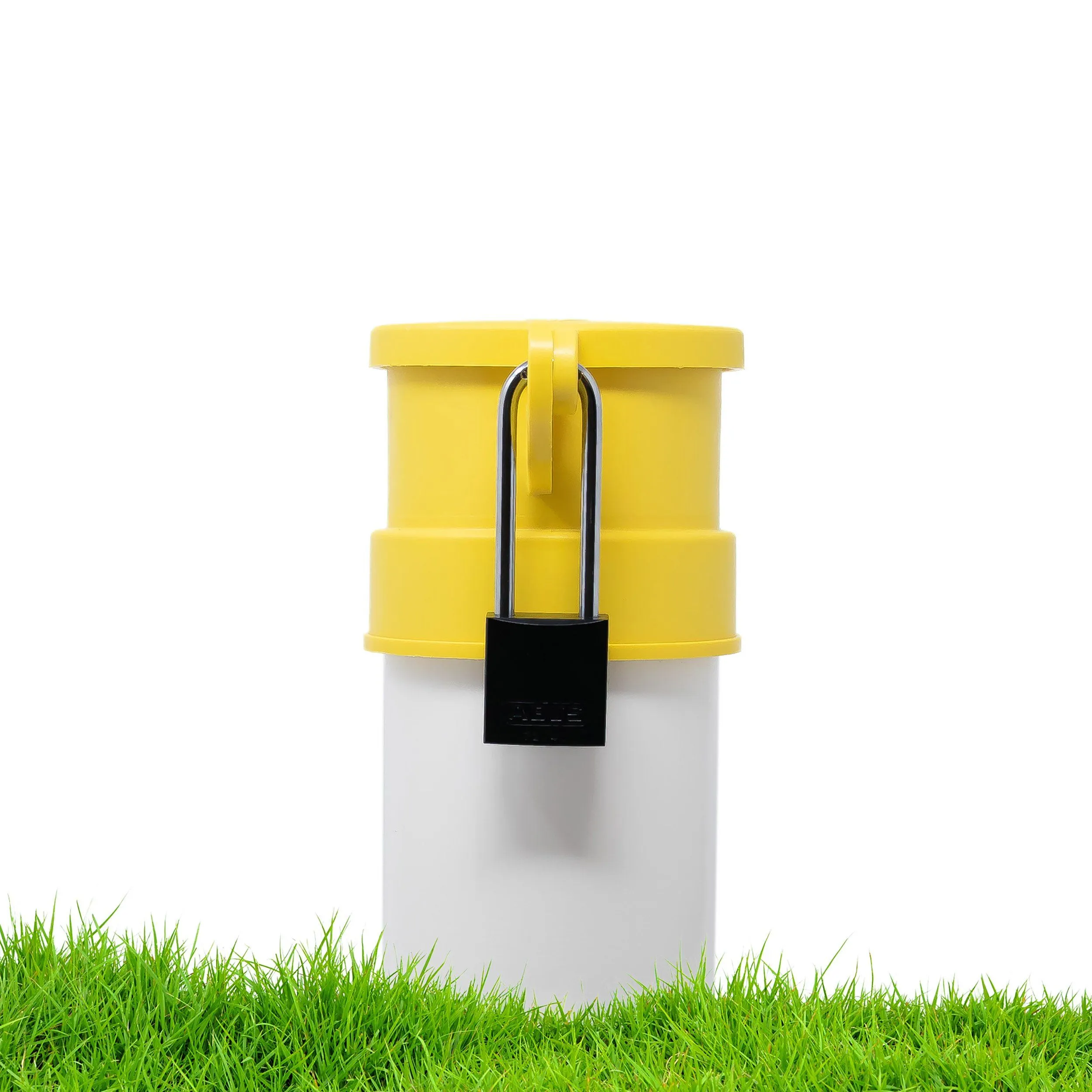 Enviro Design Products: FootLoose RV Site Sewer Cap, 4" Yellow Female