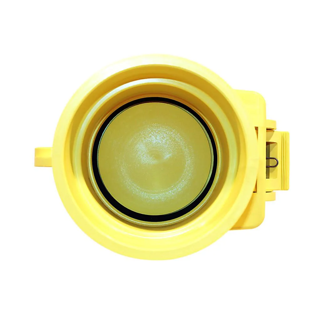 Enviro Design Products: FootLoose RV Site Sewer Cap, 4" Yellow Female