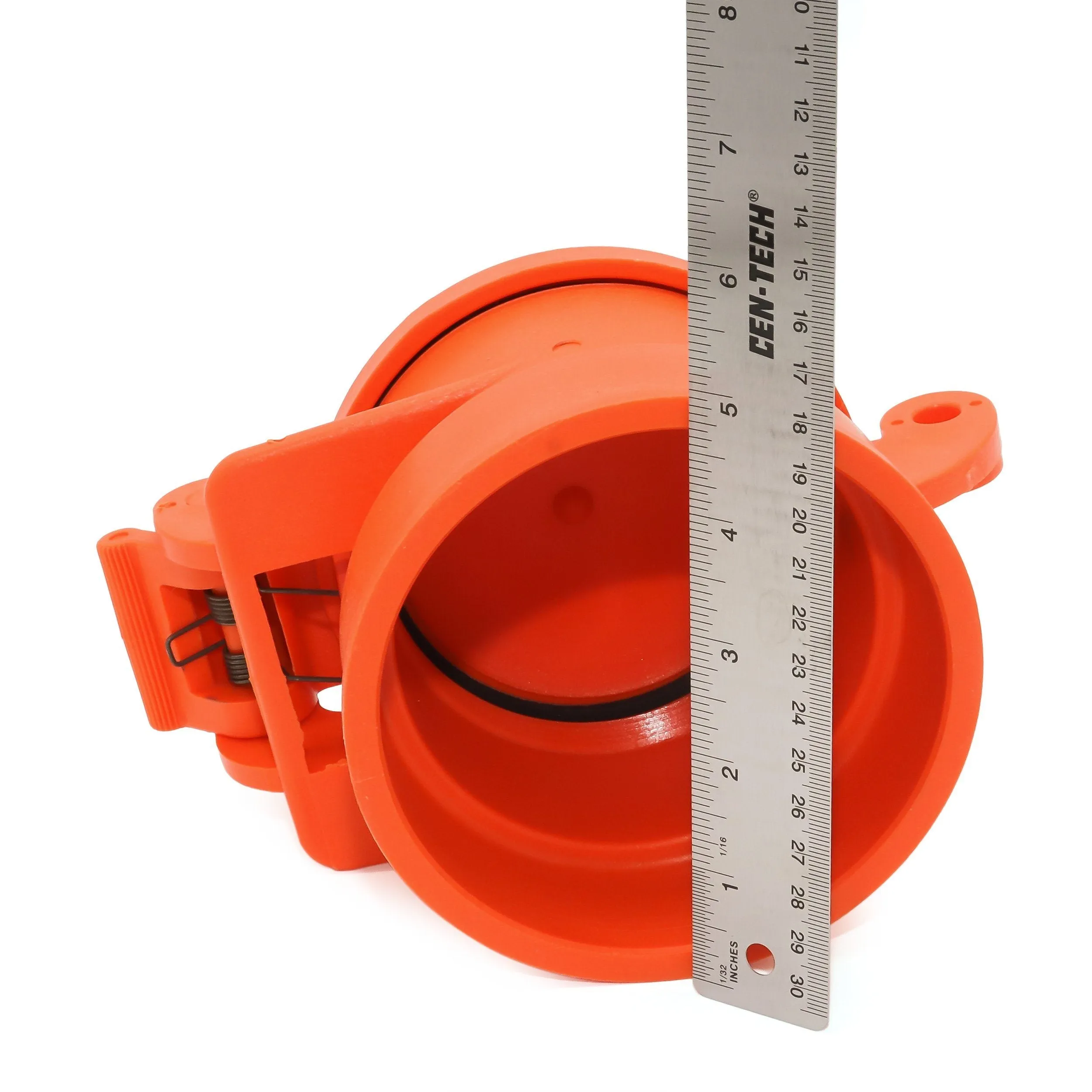 Enviro Design Products: FootLoose RV Site Sewer Cap, 4" Yellow Female