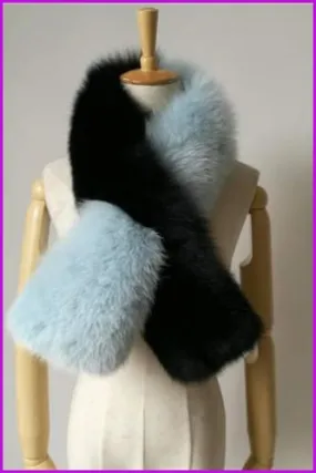 Fox Fur Collar Scarf DO1341