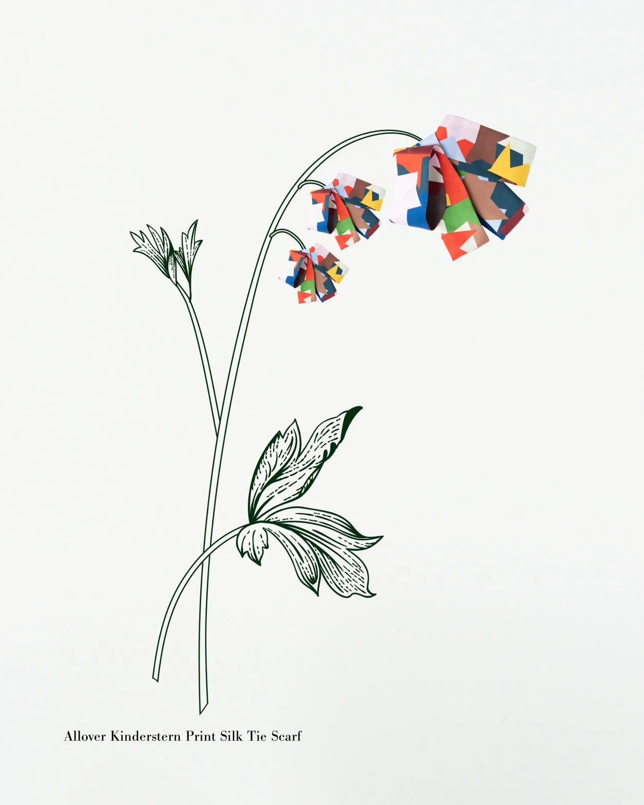 Kinderstern Seidendruck Tie Scarf