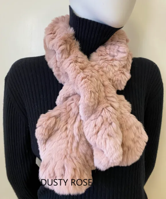 LINDA RICHARDS FUR SCARF