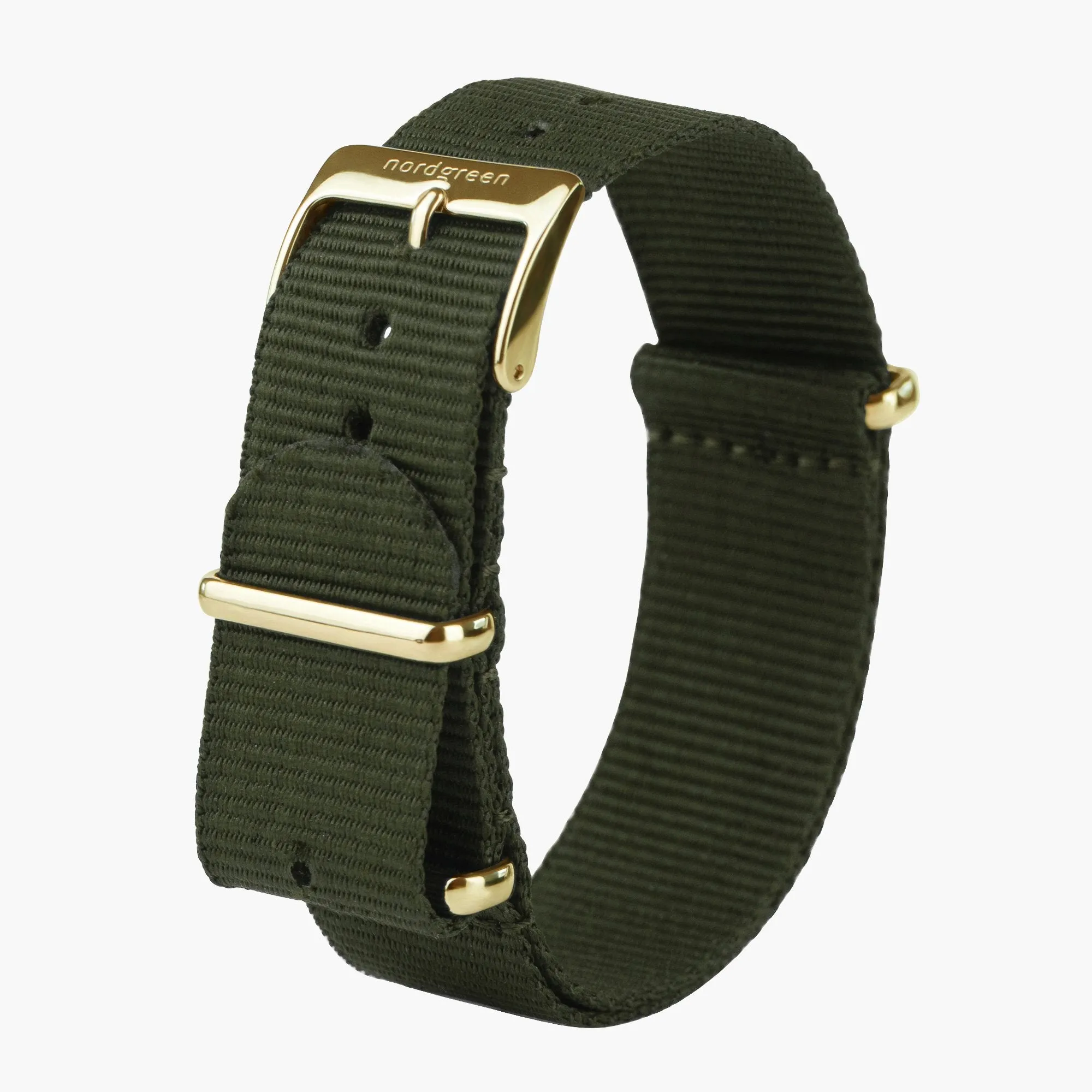 Native | Black Dial - Olive Green Nylon