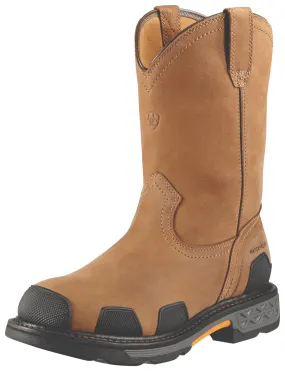 OverDrive Composite-Toe Waterproof Pull-On Work Boot Dusted Brown