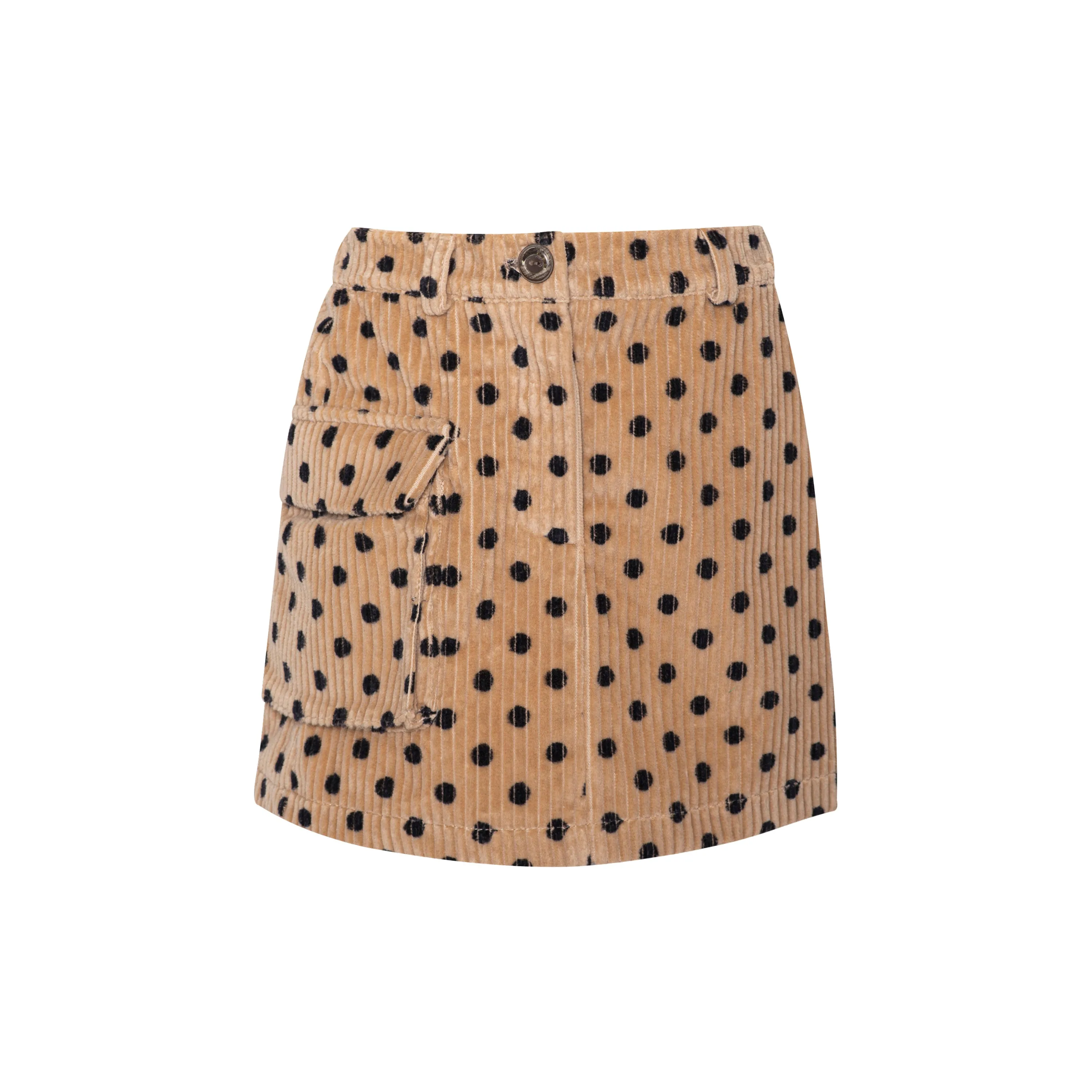 PAADE MODE ALPENGLOW Corduroy Polka Dot Skirt