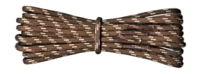 Round 3.5 mm Boot Laces Brown with Cream flecks for hiking or walking