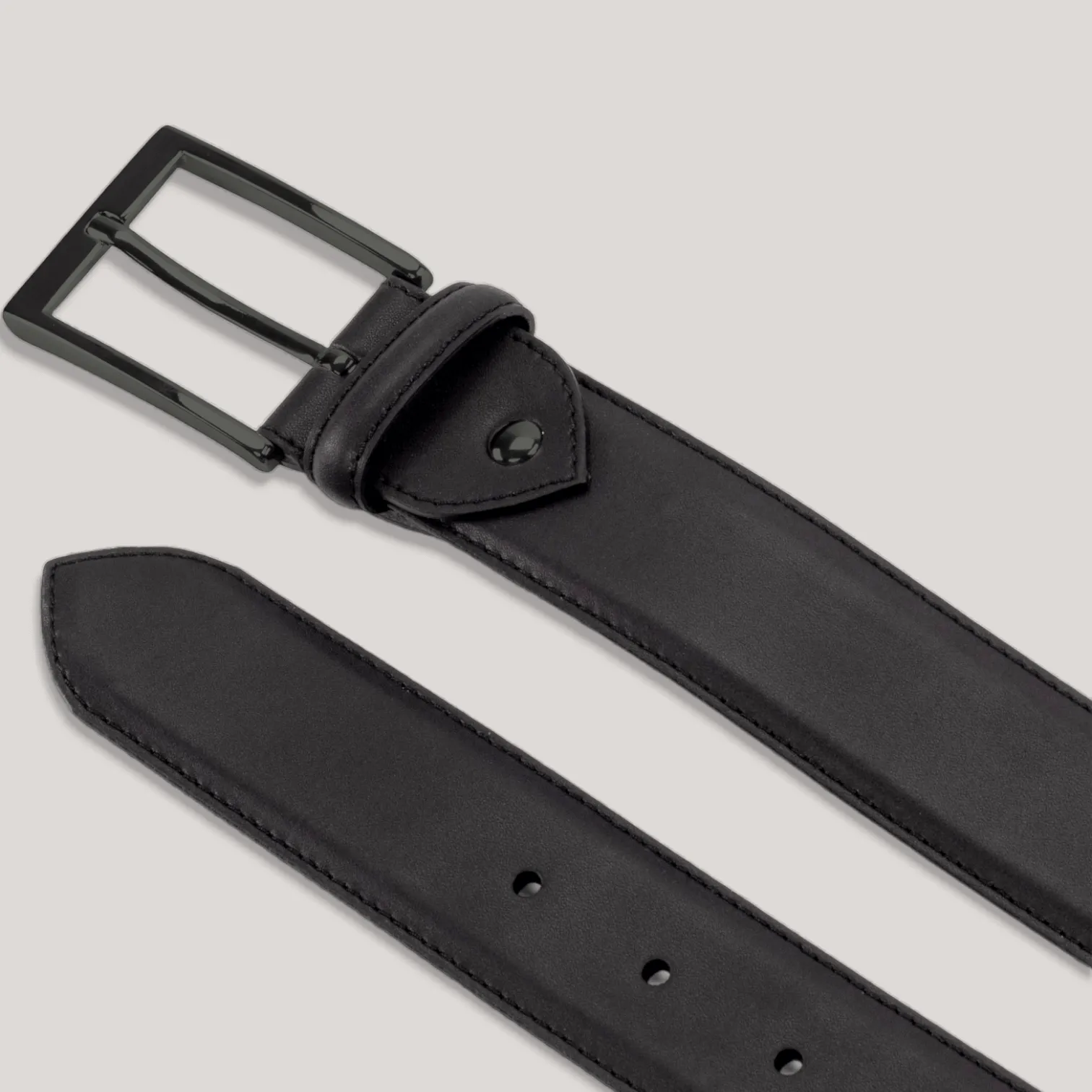 SOPHOS - Black Vegan Belt - Graphite
