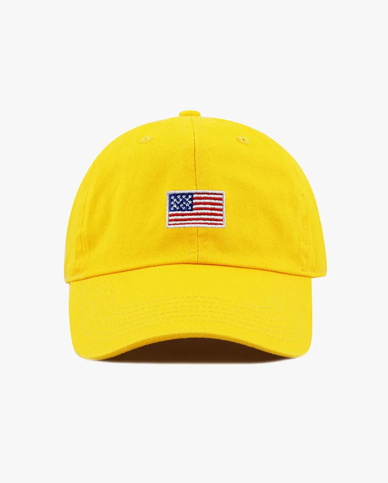 The Hat Depot Kids - Embroidered USA Flag Baseball Cap
