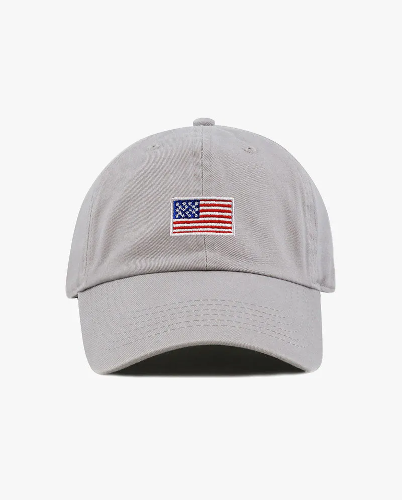The Hat Depot Kids - Embroidered USA Flag Baseball Cap
