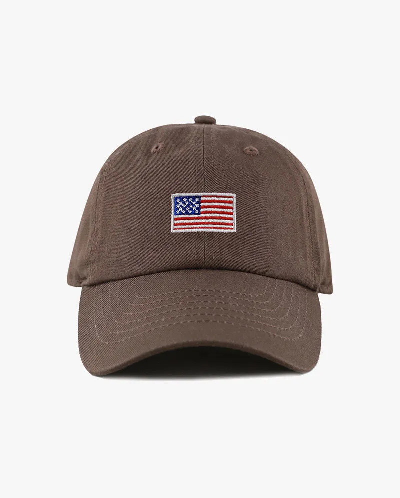 The Hat Depot Kids - Embroidered USA Flag Baseball Cap