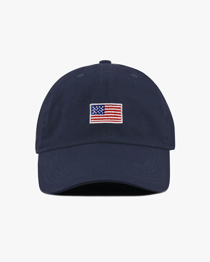 The Hat Depot Kids - Embroidered USA Flag Baseball Cap