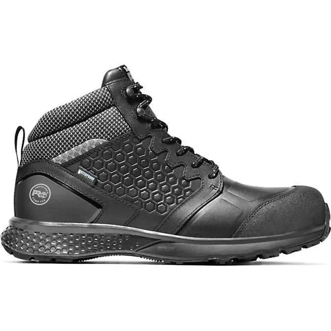 Timberland Pro Men's Reaxion Comp Toe WP Work Boot  Black TB0A1ZC9001