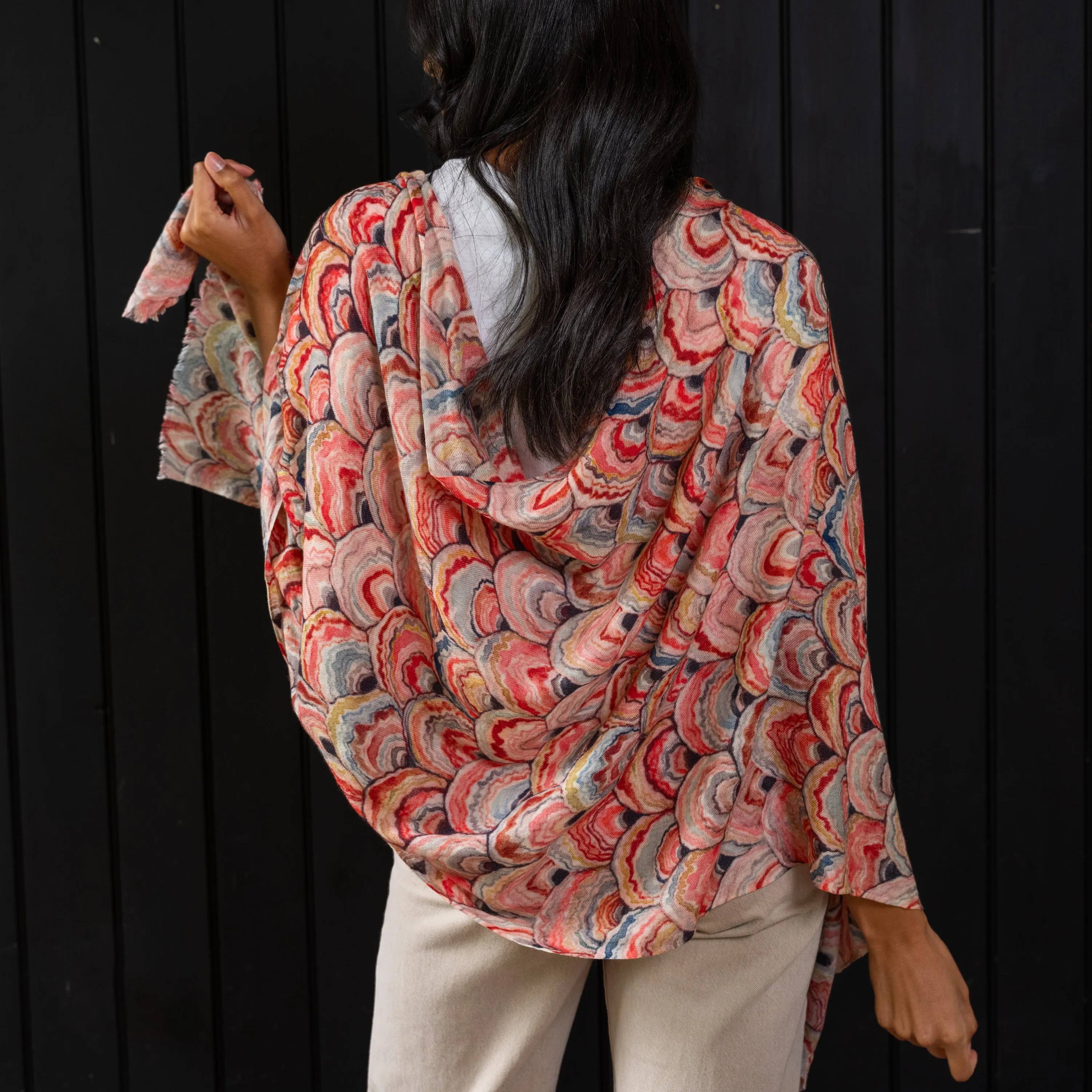 Wool Scarf- Woodland Oyster